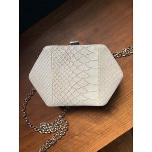 Nali Snake Skin Hexagonal Purse